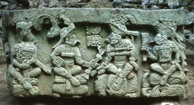 Copan altar Q by Mayan